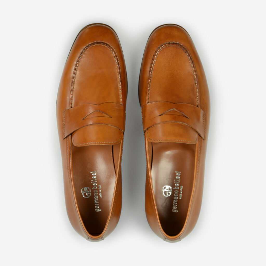 Hand made in Italy luxury loafers man's shoes Germano Bellesi