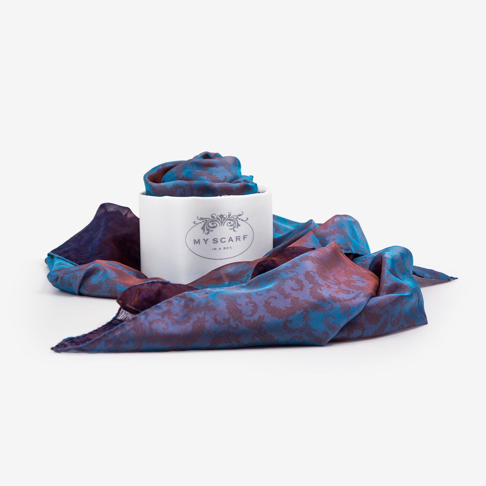 made in italy scarf silk multicolor murano my scarf in a box