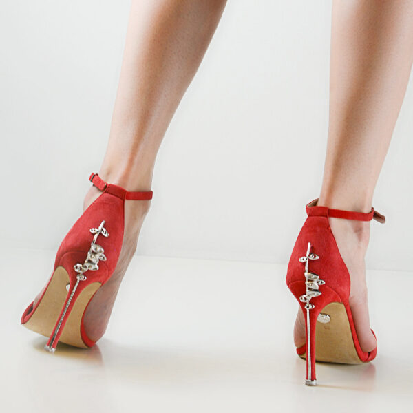 silver jewel shoes