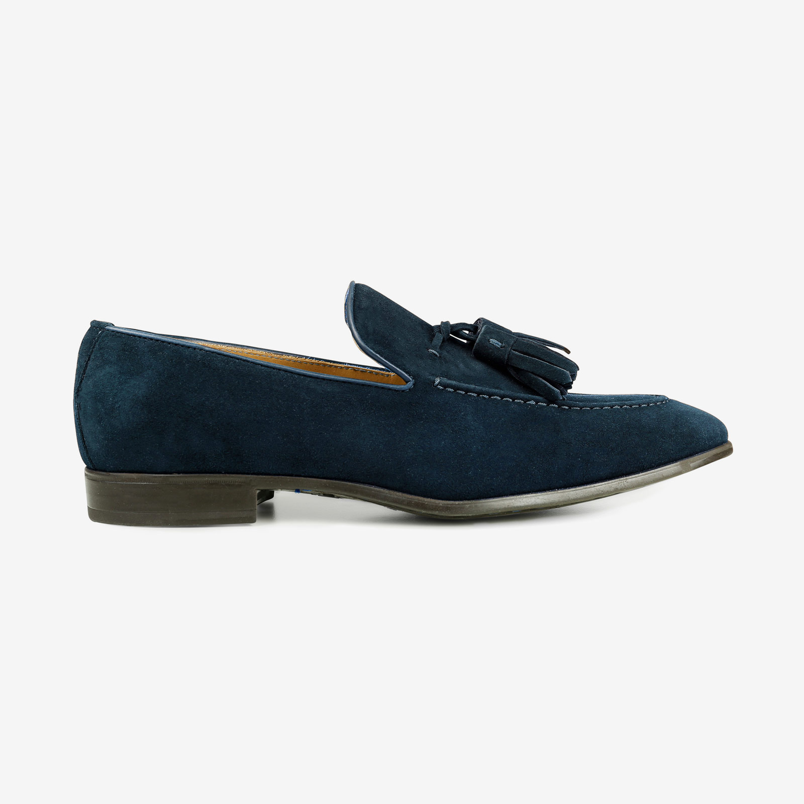 made in italy man shoes suede elegant mocassin blue